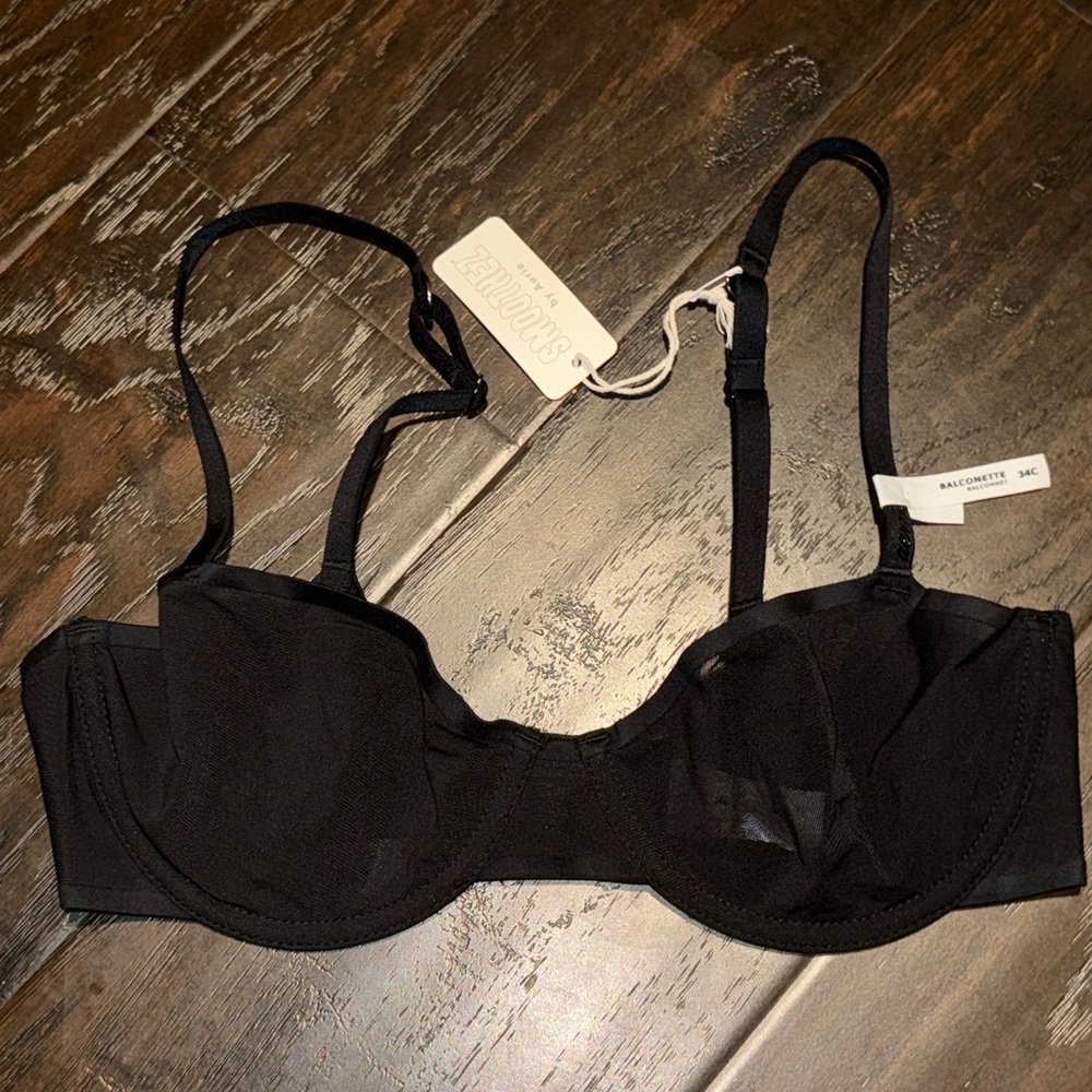 🖤 NWT! Aerie Smoothez Mesh Unlined Bra